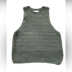 So Goode For Life Knit Tank Top Green Women's Large (0749)